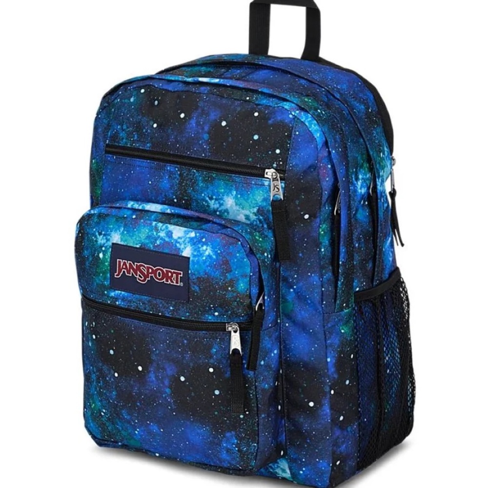 Jansport Galaxy Print Backpack in Blue and Black